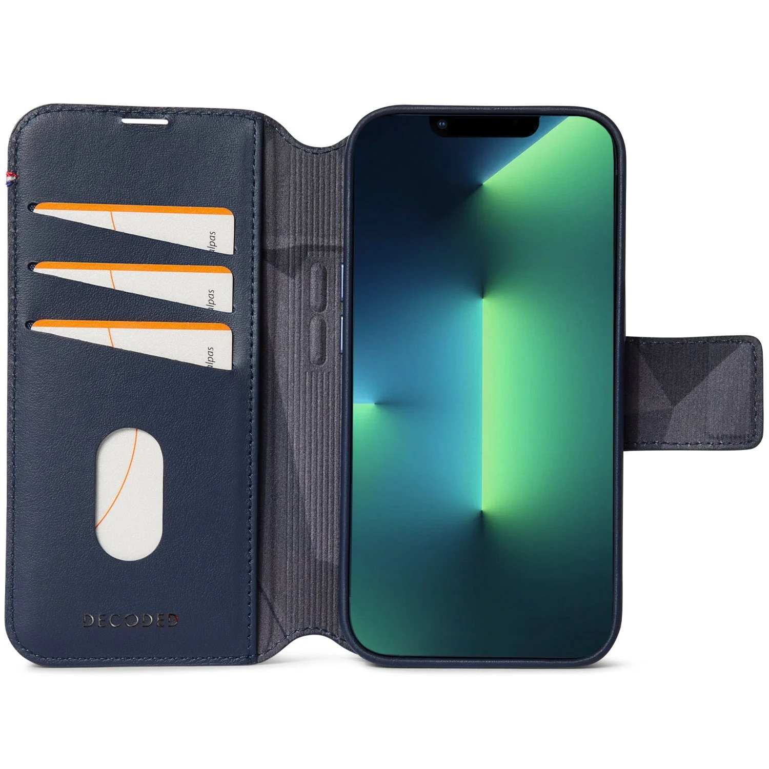 Leather Detachable Wallet Case | Navy | iPhone 14 | D23IPO14DW5NY - Image 5