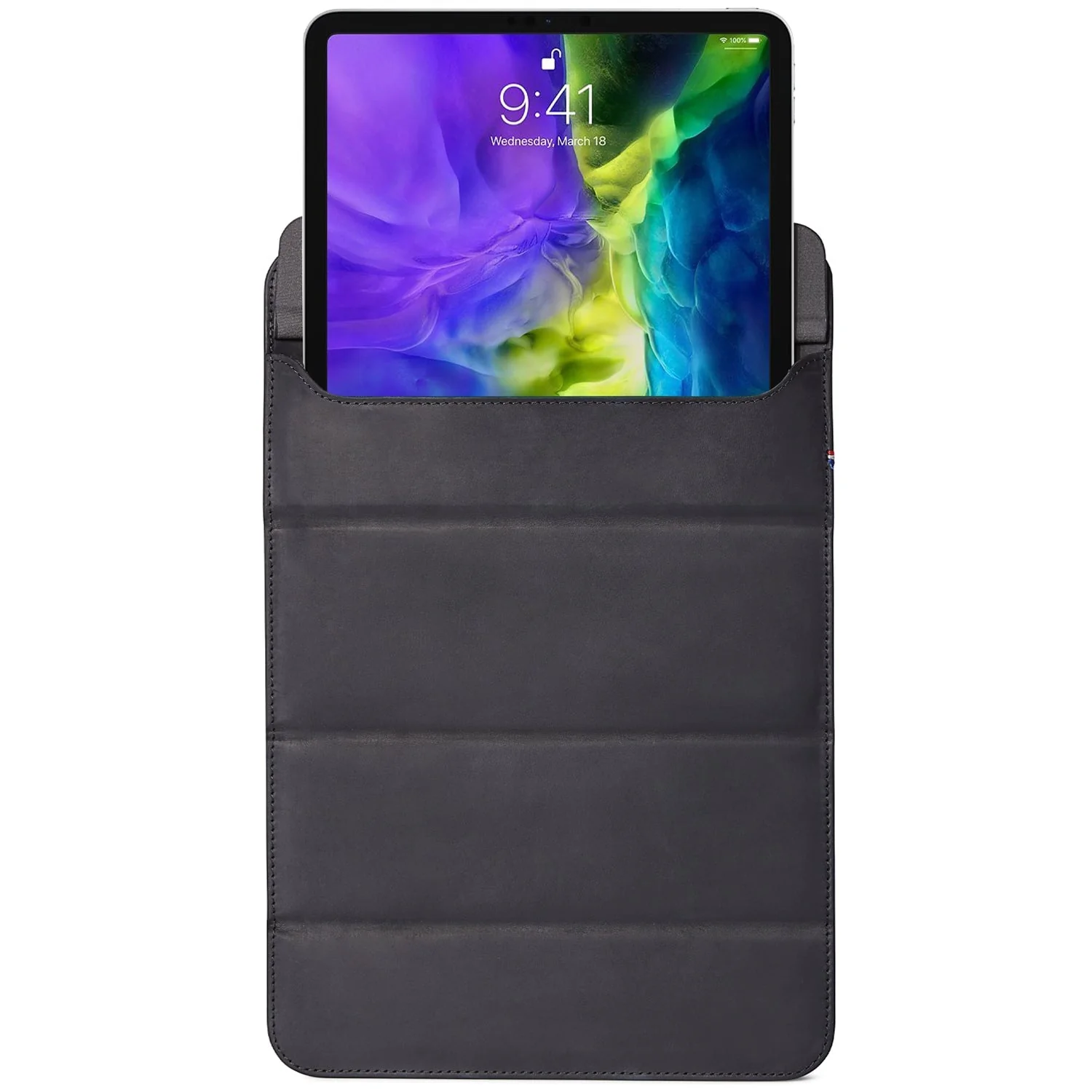 Leather Foldable Sleeve | Black - Image 3
