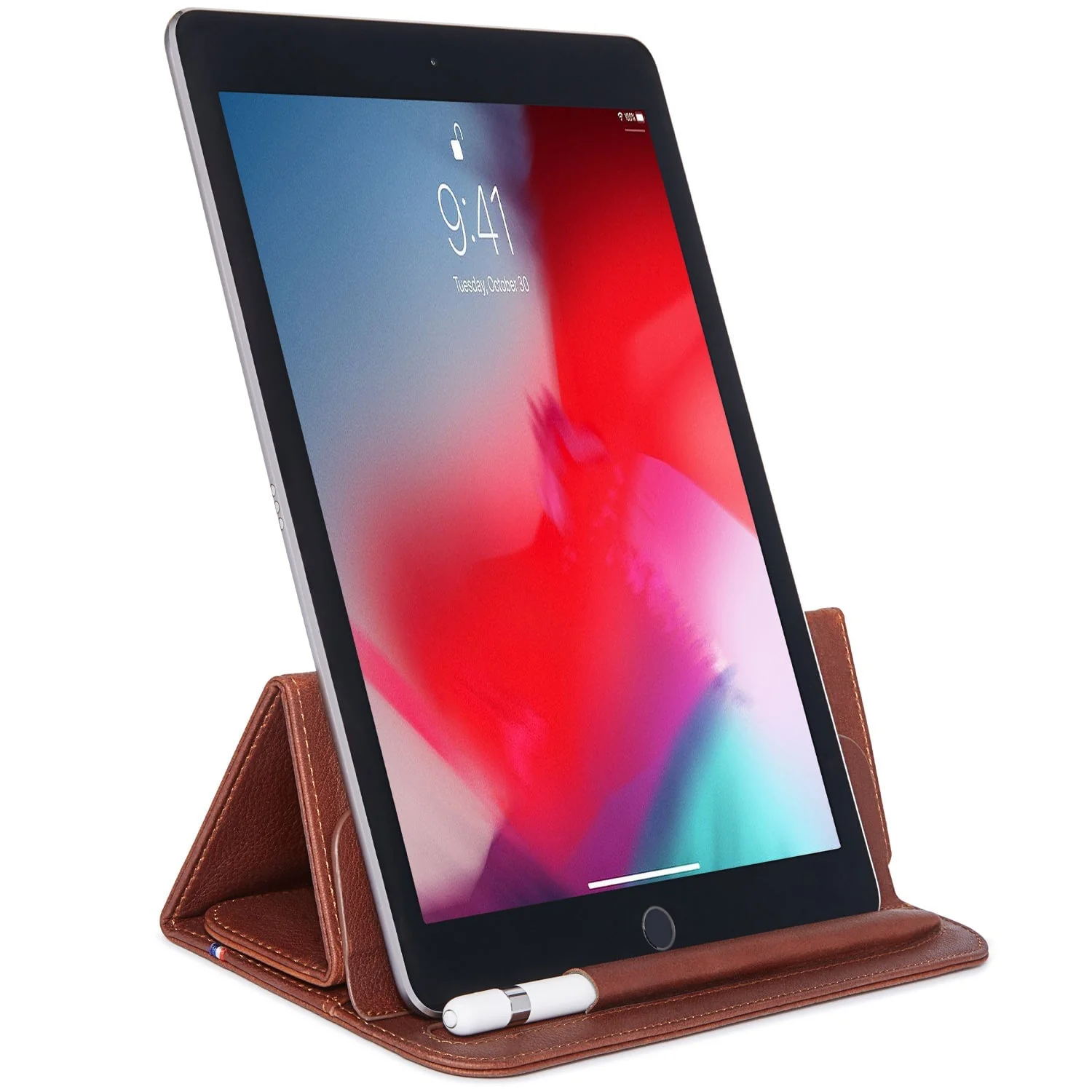 Leather Foldable Sleeve | Oak Brown | iPad - Image 10