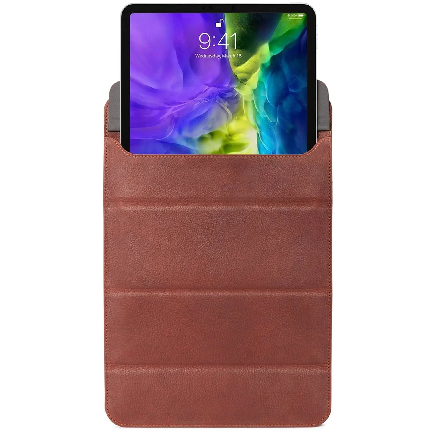 Leather Foldable Sleeve | Oak Brown | iPad - Image 36