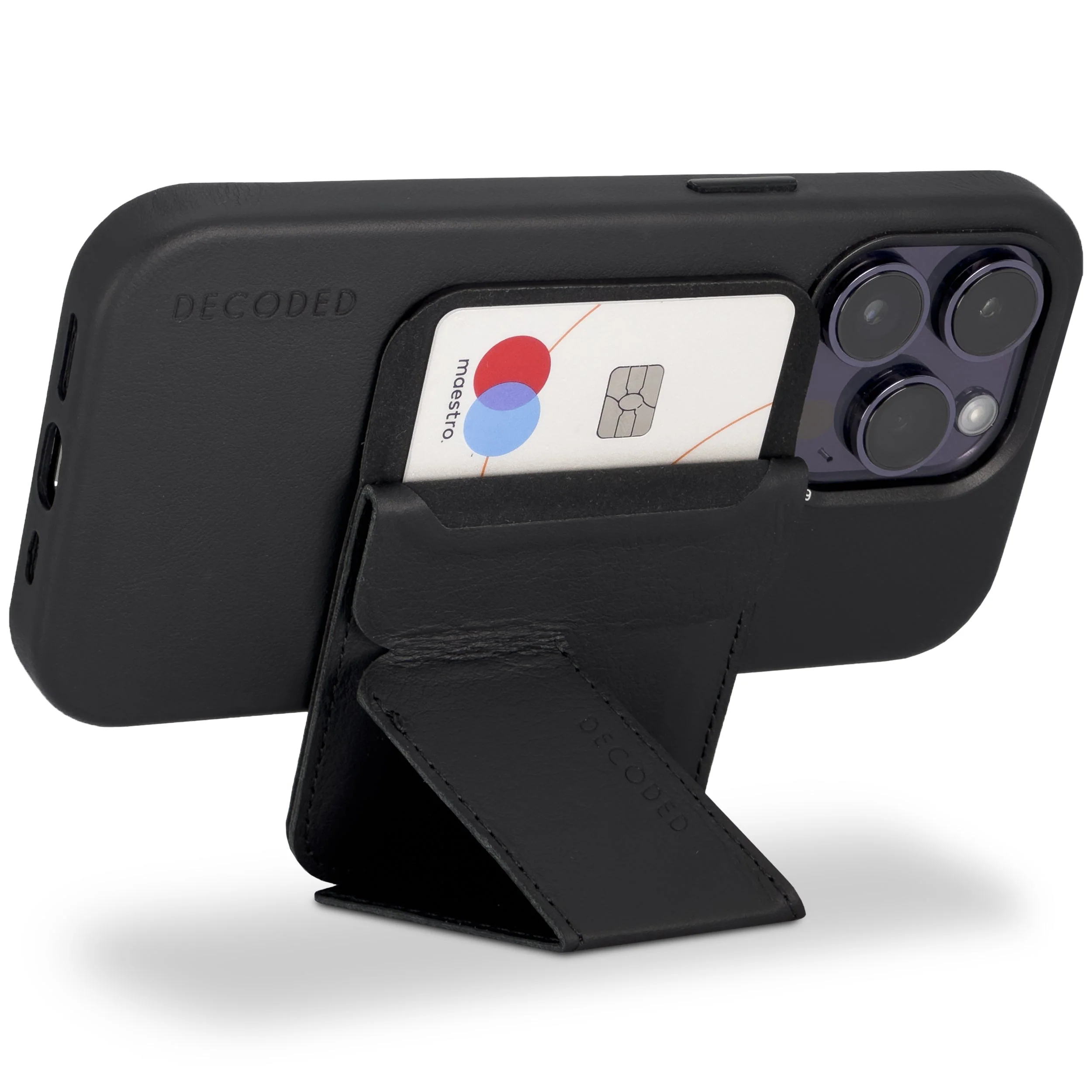 Leather MagSafe Wallet Stand | Black | DA23MCS1BK - Image 4