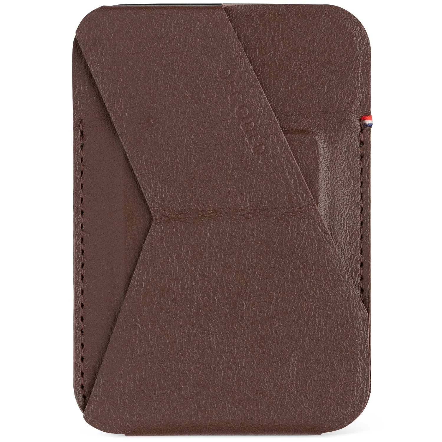 Leather MagSafe Card/Stand Sleeve | Chocolate Brown | D22MC2CHB