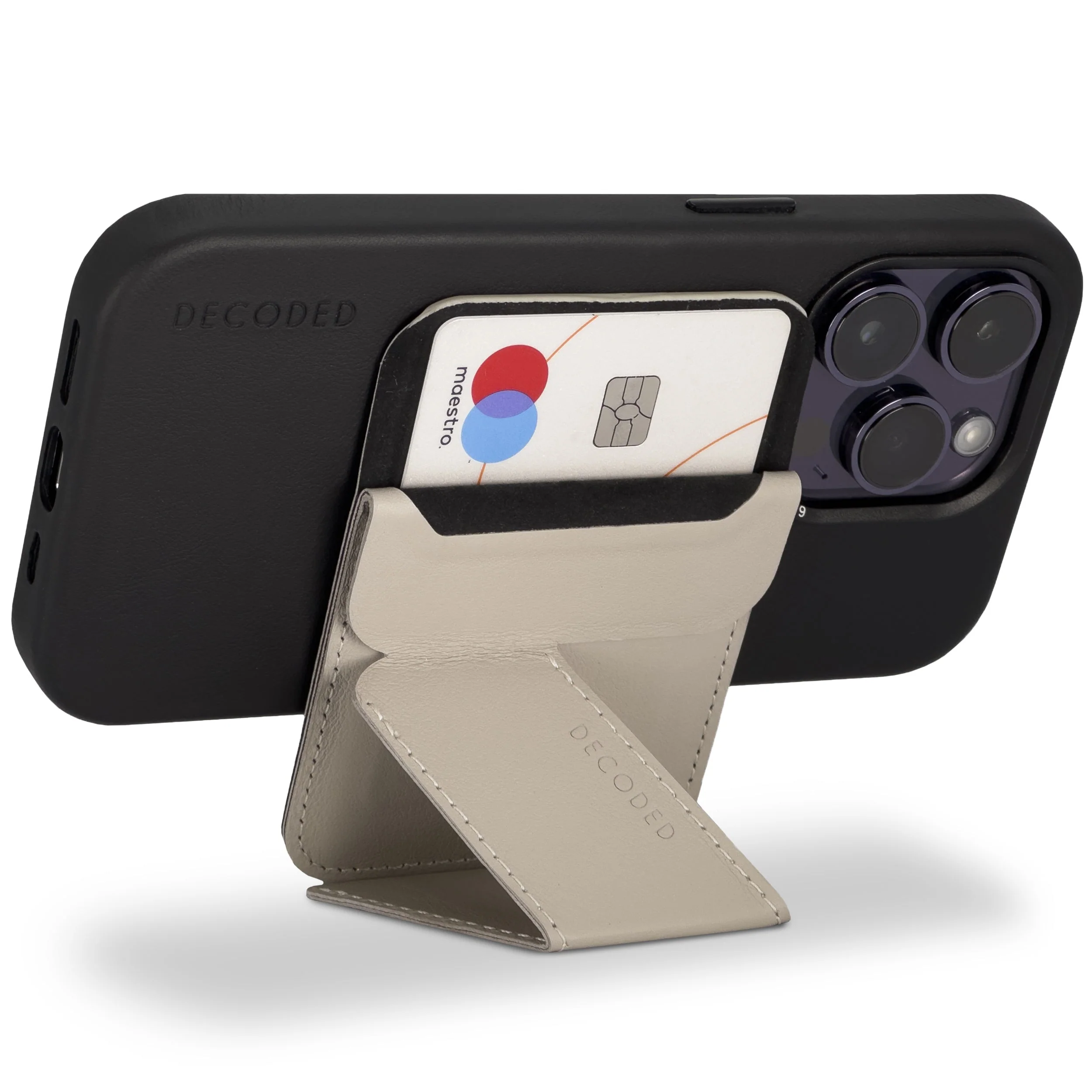 Leather MagSafe Wallet Stand | Clay | DA23MCS1CY - Image 4