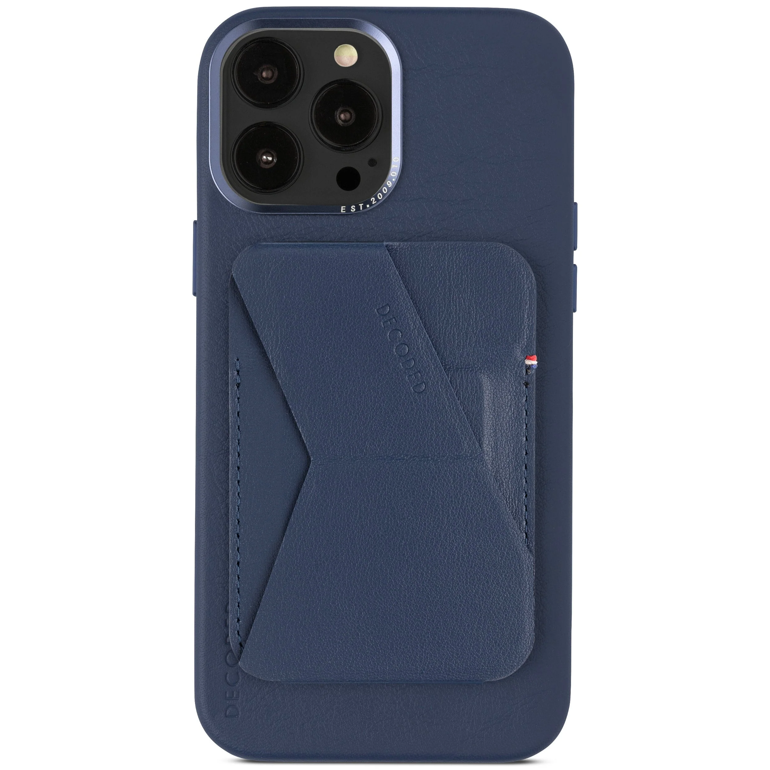 Leather MagSafe Wallet Stand | Navy | DA23MCS1NY - Image 2
