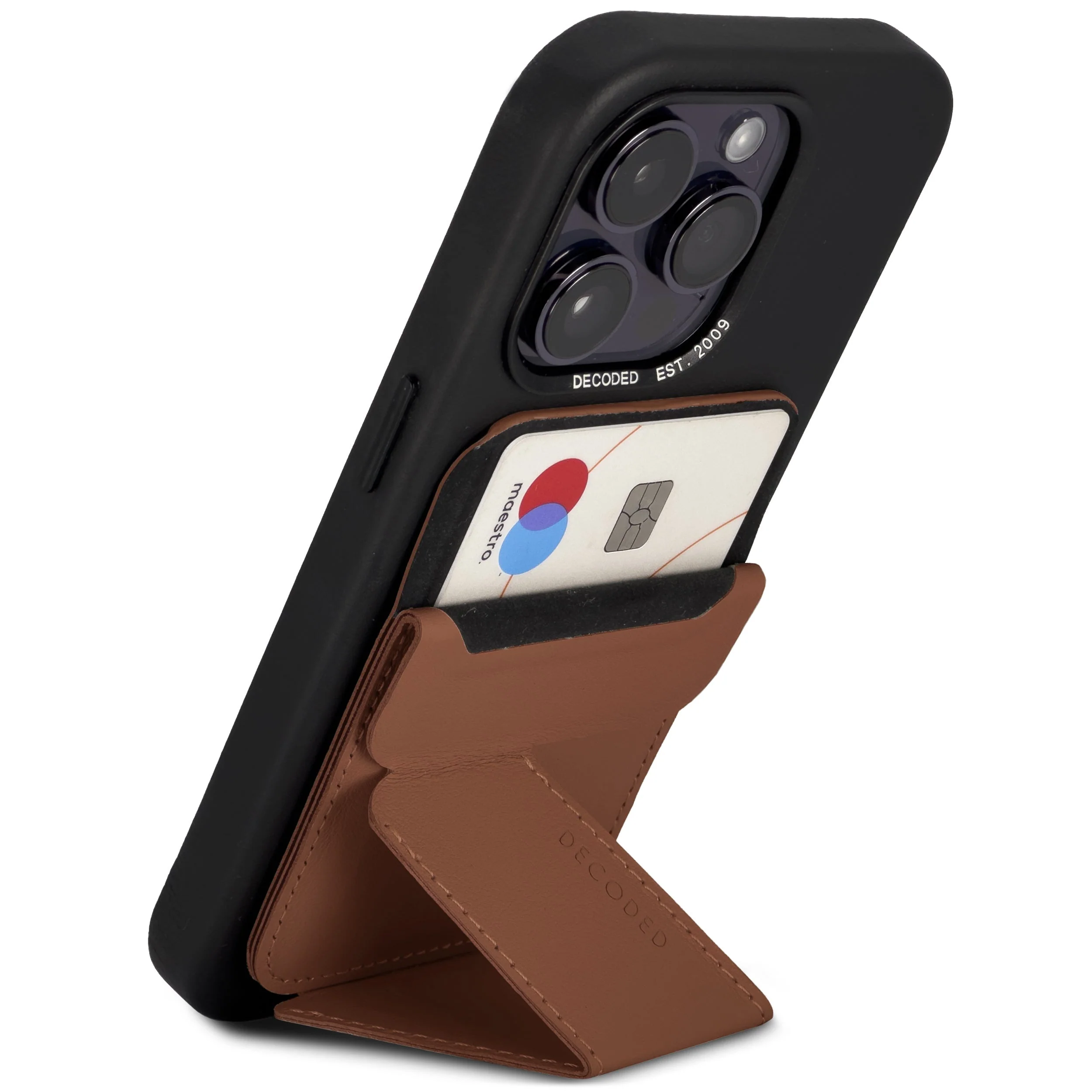 Leather MagSafe Wallet Stand | Tan | DA23MCS1TN - Image 3