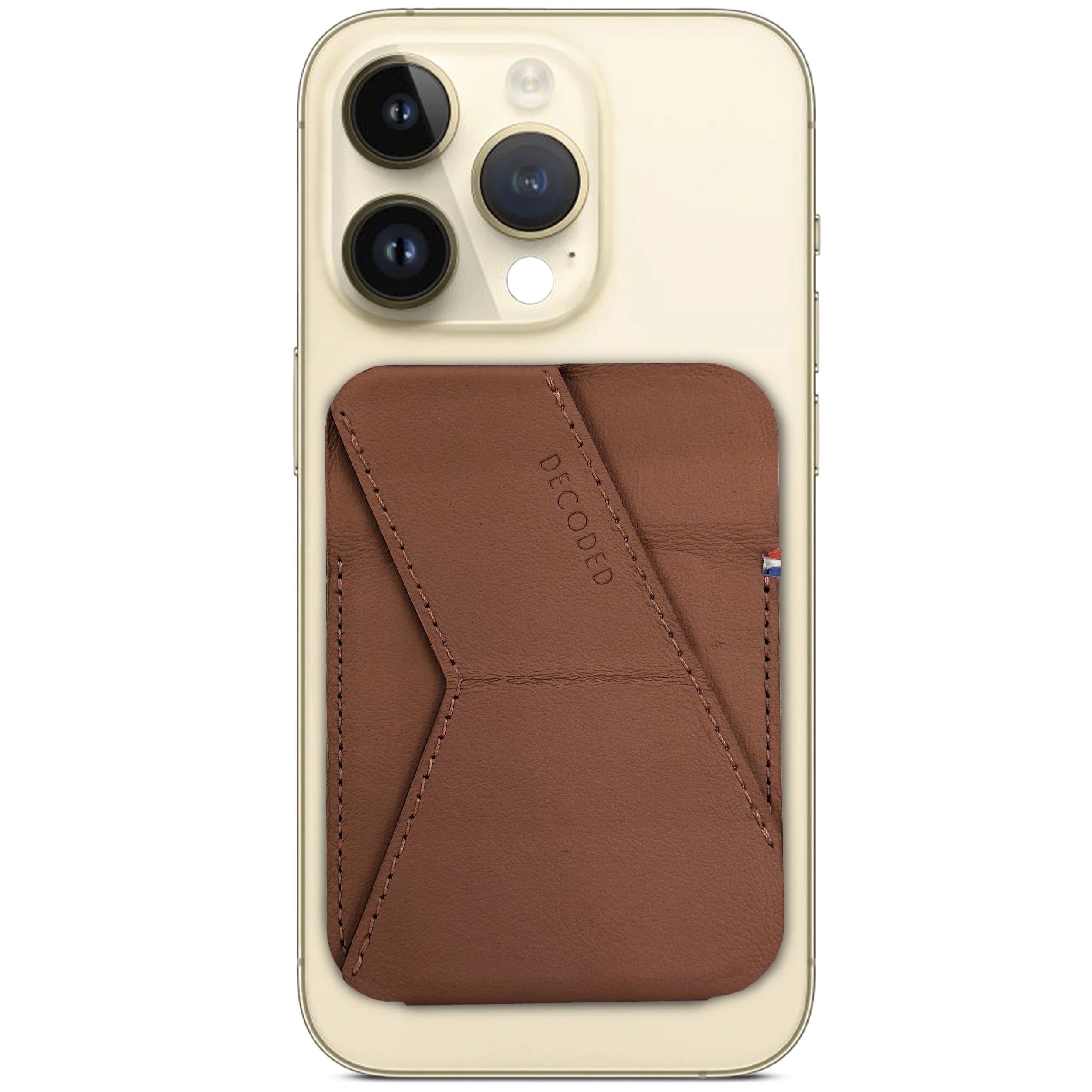 Leather MagSafe Wallet Stand | Tan | DA23MCS1TN - Image 6