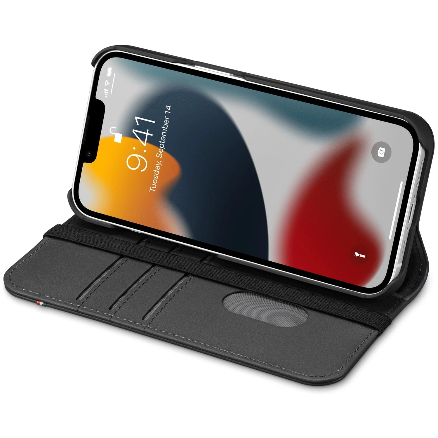 Leather Wallet Case | Black | iPhone 13 Pro | DA22IPO61PCW3BK - Image 3