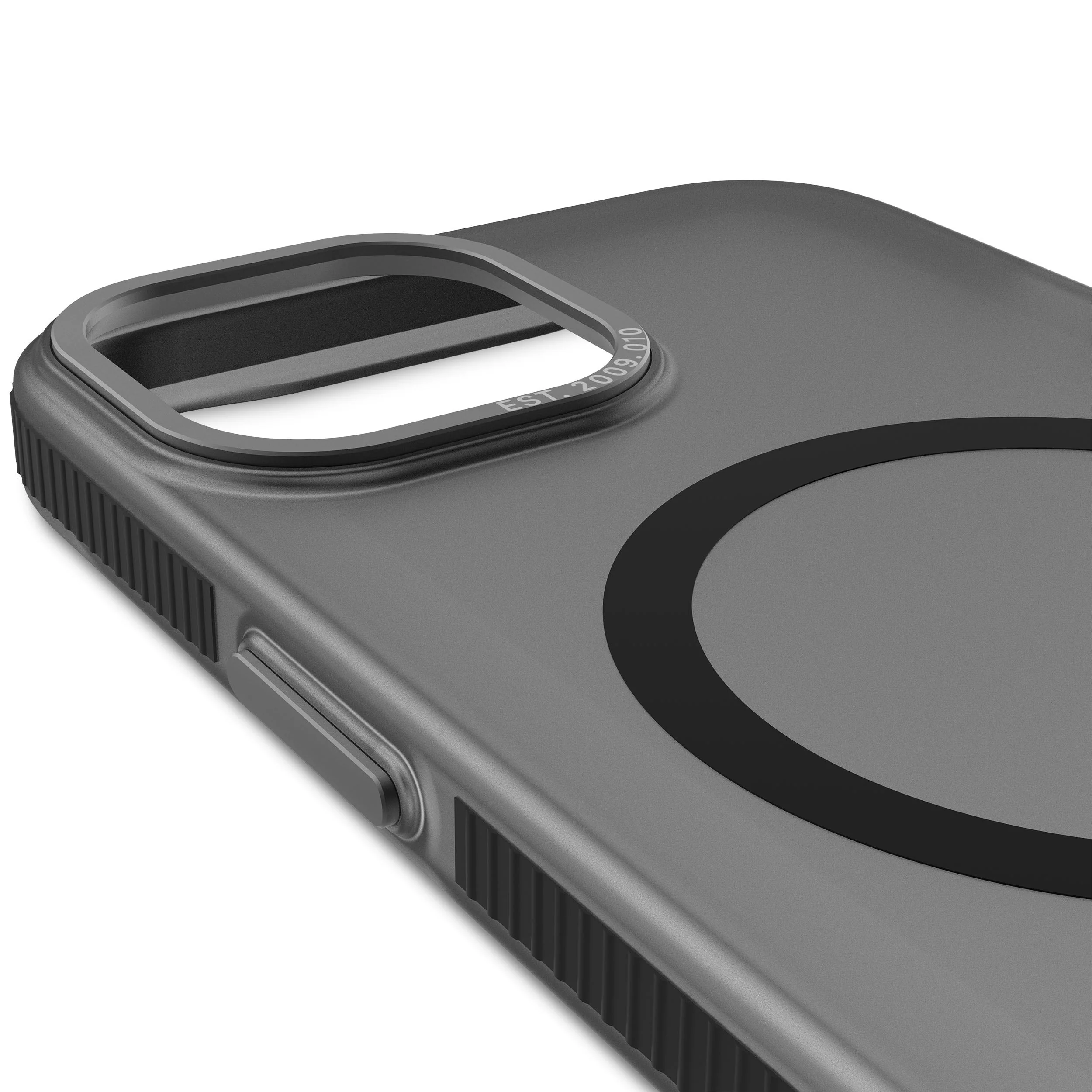 Recycled Plastic Grip Case | Transparant Black | iPhone 15 | D24IPO15BCT2FK - Image 7