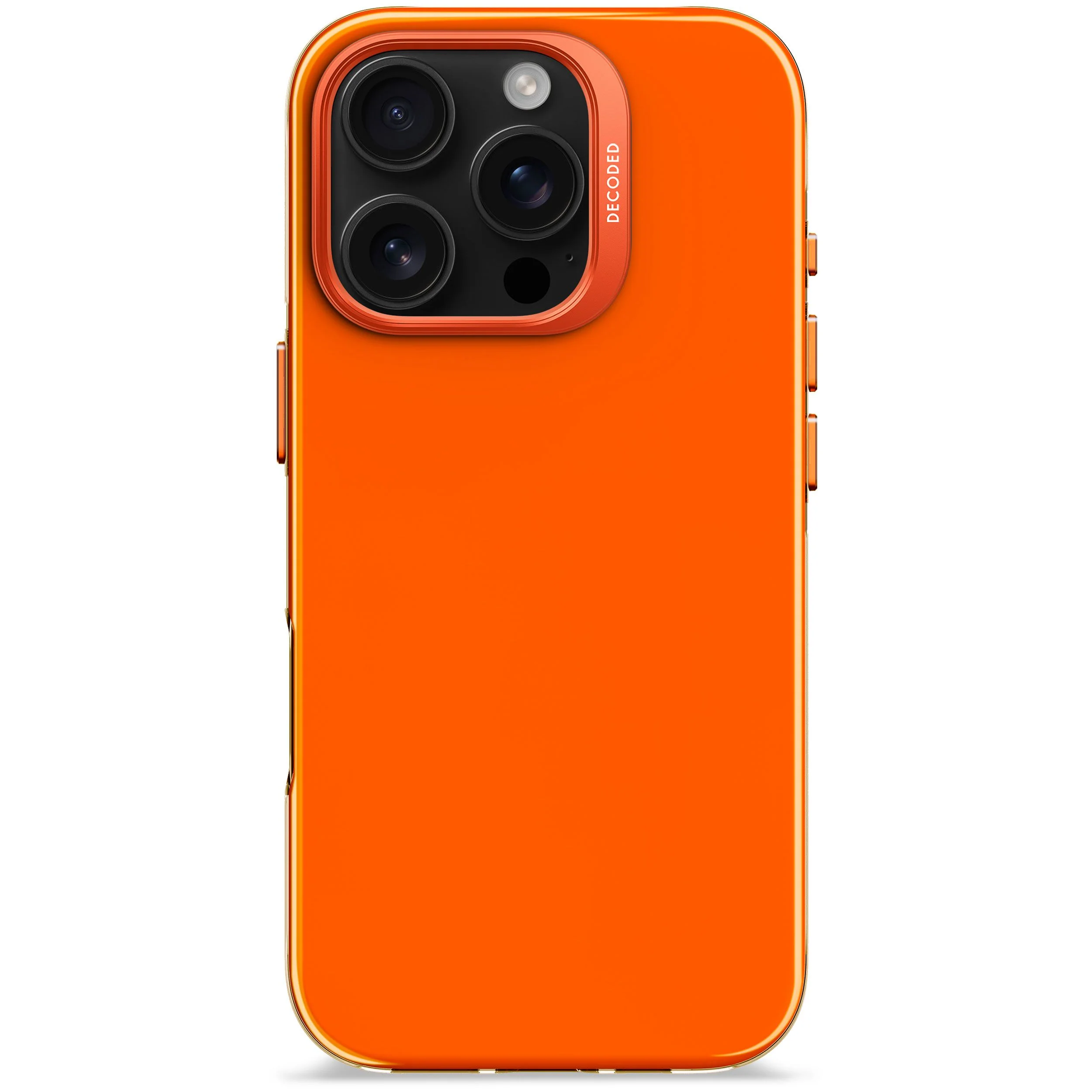 Recycled Plastic Resin Back Cover | Tangerine Orange | iPhone 16 Pro | D25IPO16PBCR1TE