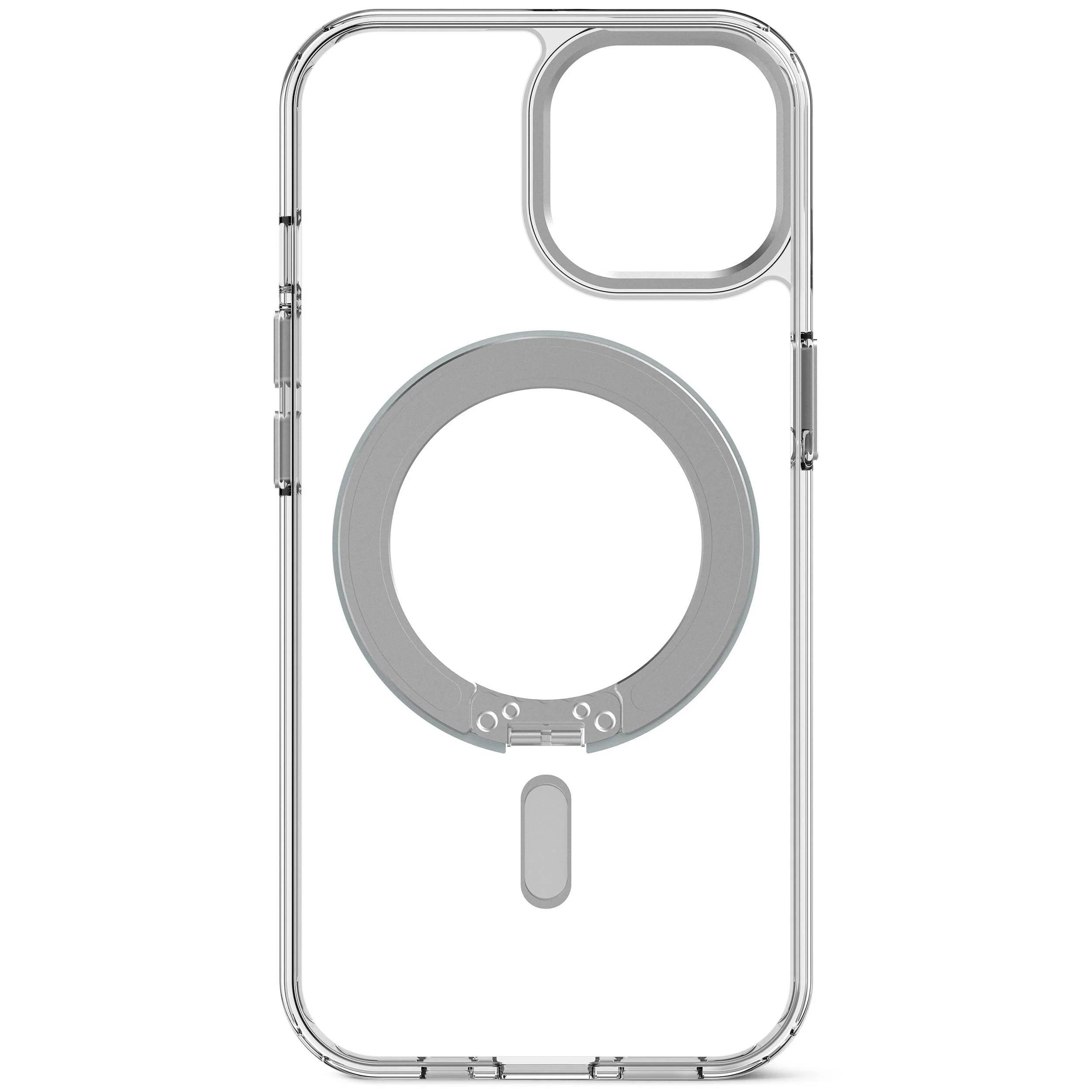 Recycled Plastic Transparent Loop Stand Back Case | Transparent | iPhone 15 | D24IPO15LSBC1TT - Image 2