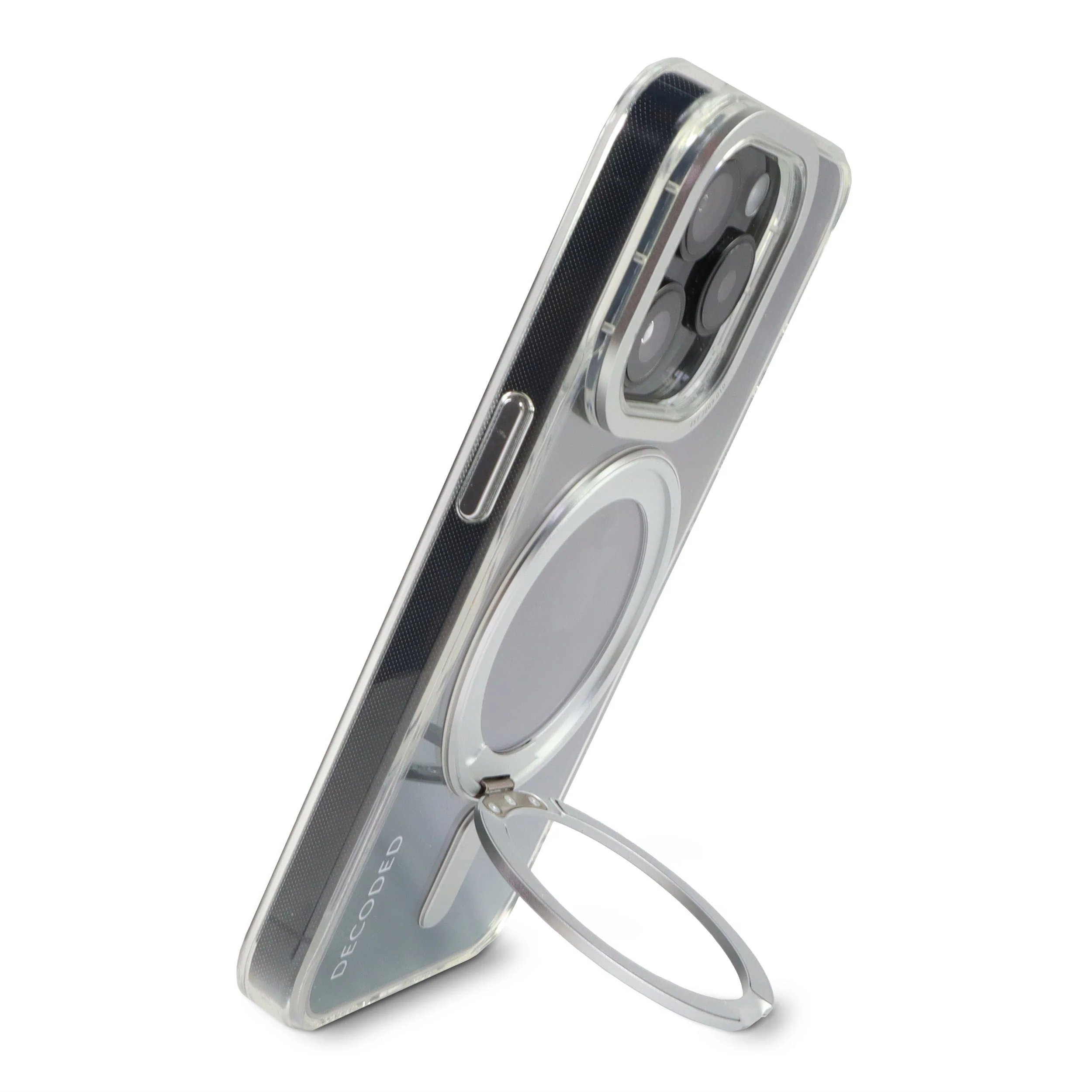 Recycled Plastic Transparent Loop Stand Back Case | Transparent | iPhone 15 Plus | D24IPO15PLLSBC1TT - Image 4