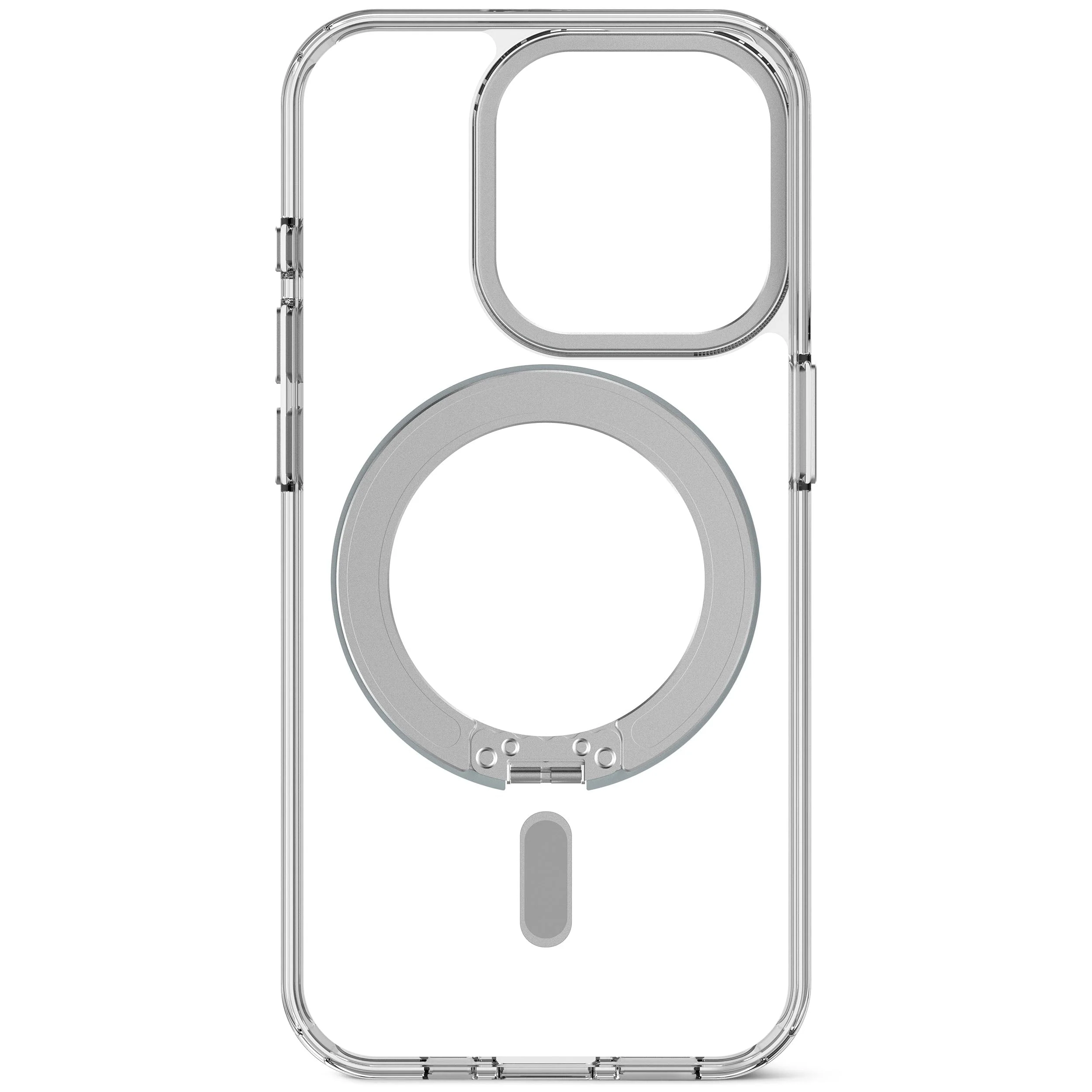 Recycled Plastic Transparant Loop Stand Back Case | Transparant | iPhone 15 Pro | D24IPO15PLSBC1TT - Image 2