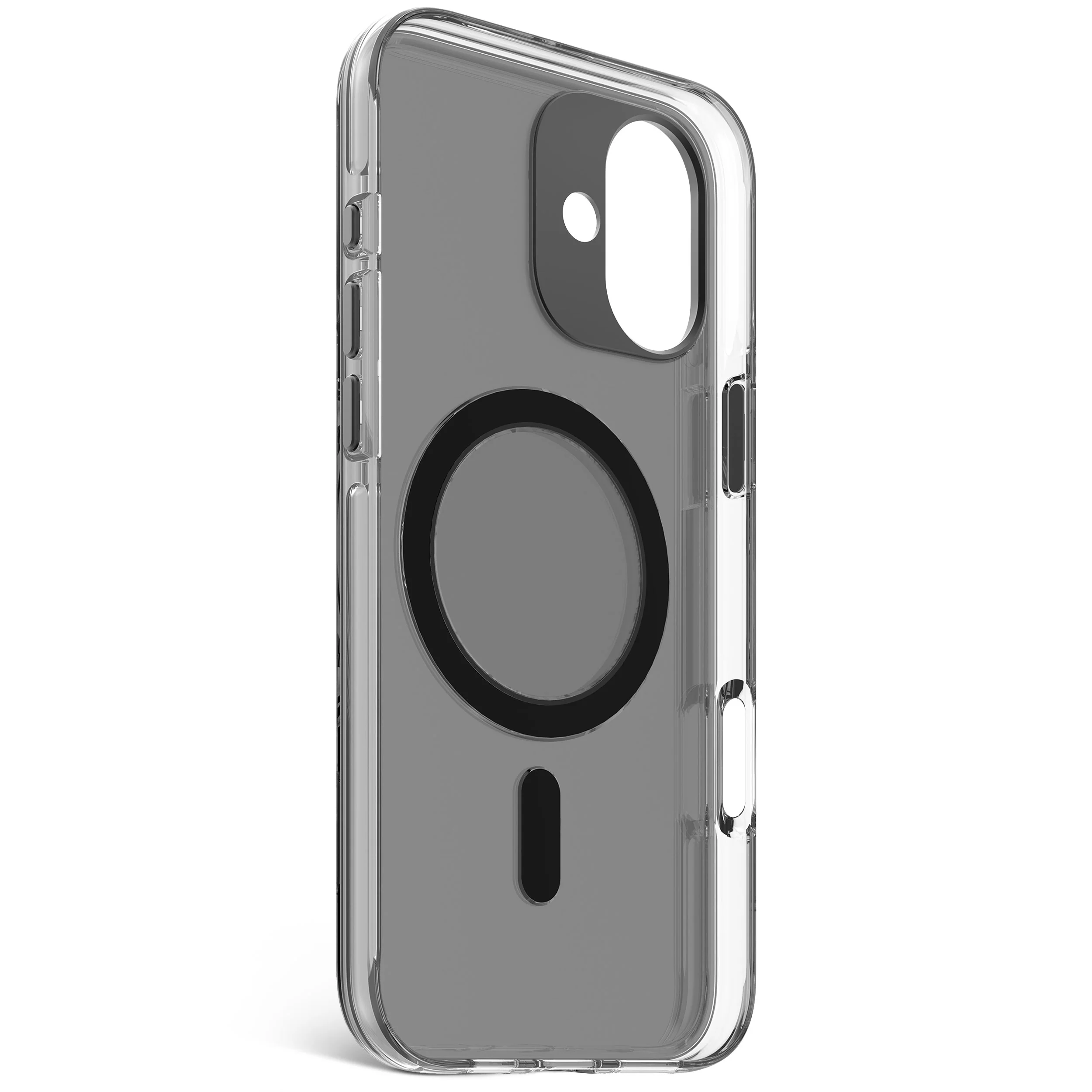Recycled Plastic Transparent Clear Case | Frosted Black Transparent | iPhone 16 Plus | D25IPO16PLBCT2FK - Image 3