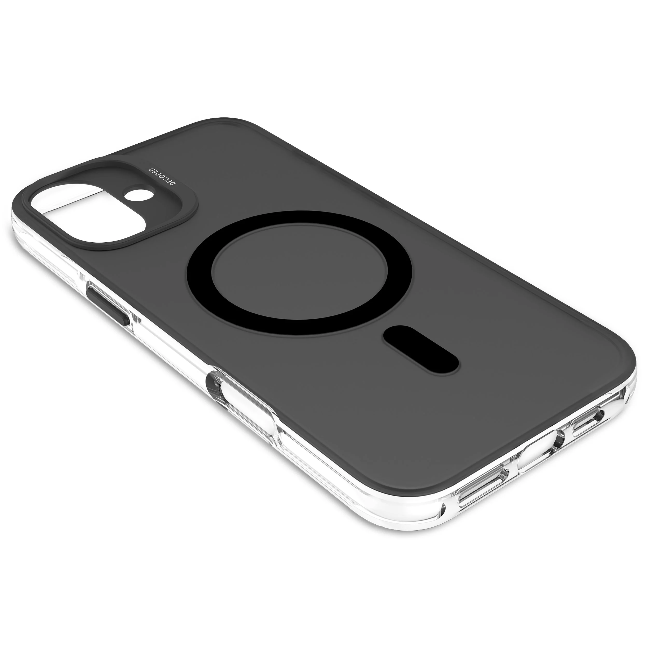 Recycled Plastic Transparent Clear Case | Frosted Black Transparent | iPhone 16 Plus | D25IPO16PLBCT2FK - Image 6