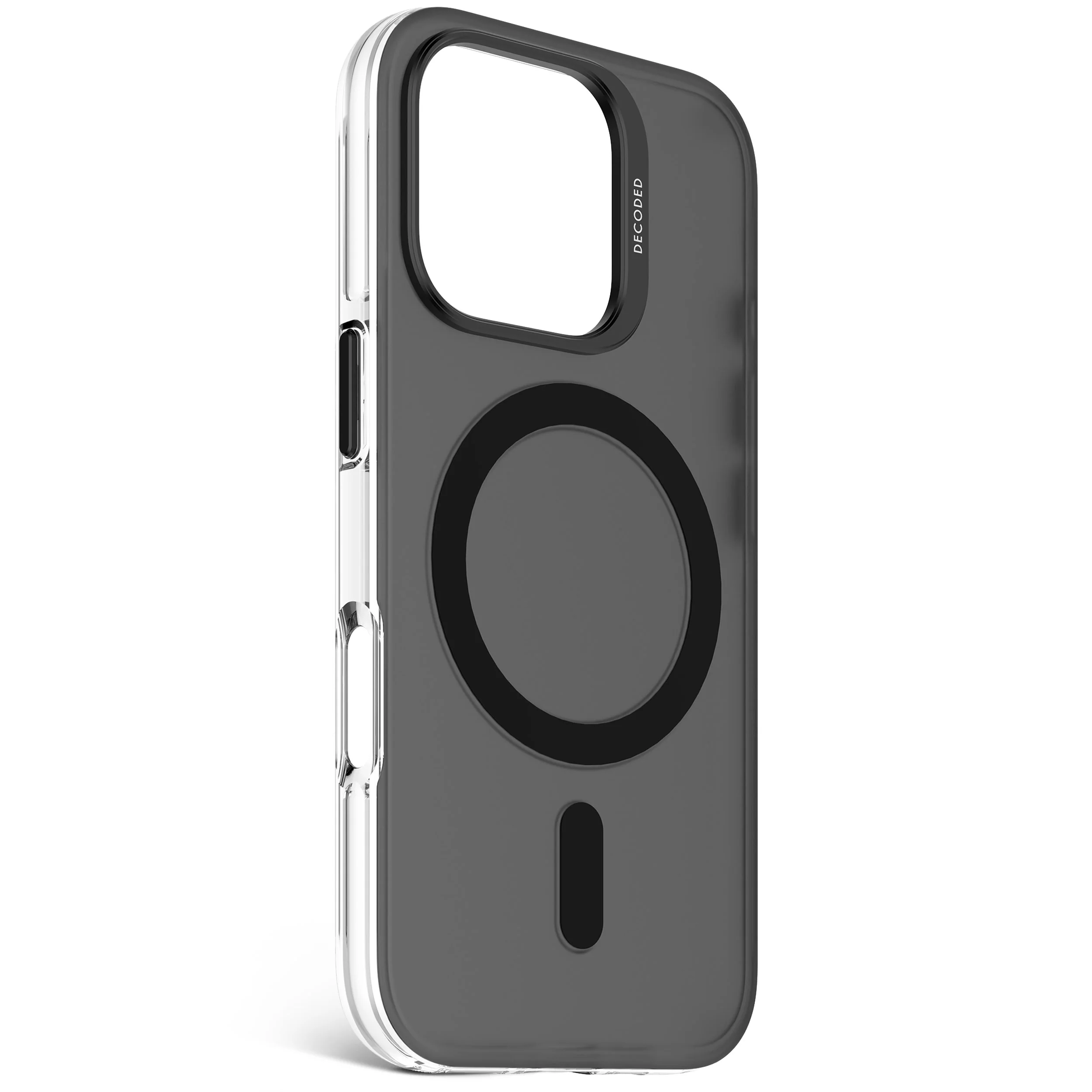 Recycled Plastic Transparent Clear Case | Frosted Black Transparent | iPhone 16 Pro | D25IPO16PBCT2FK - Image 2