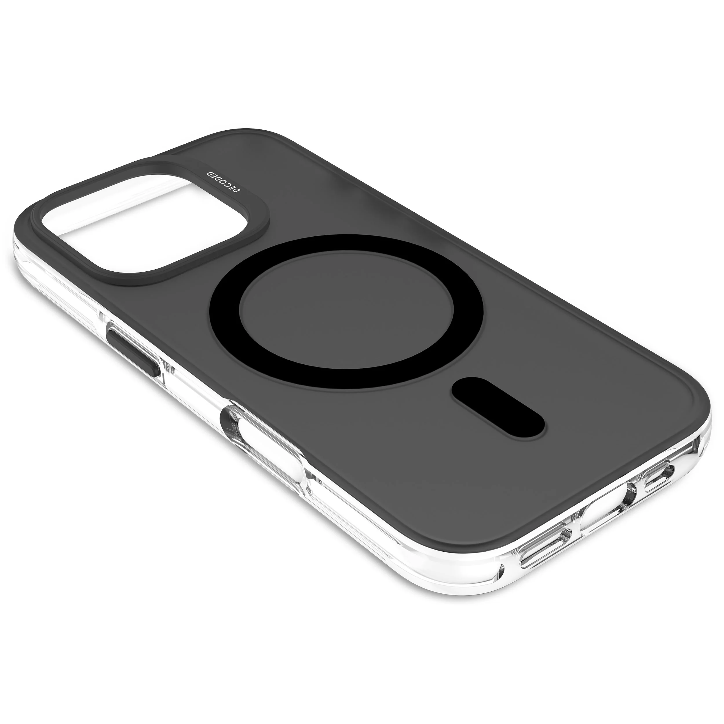 Recycled Plastic Transparent Clear Case | Frosted Black Transparent | iPhone 16 Pro | D25IPO16PBCT2FK - Image 6