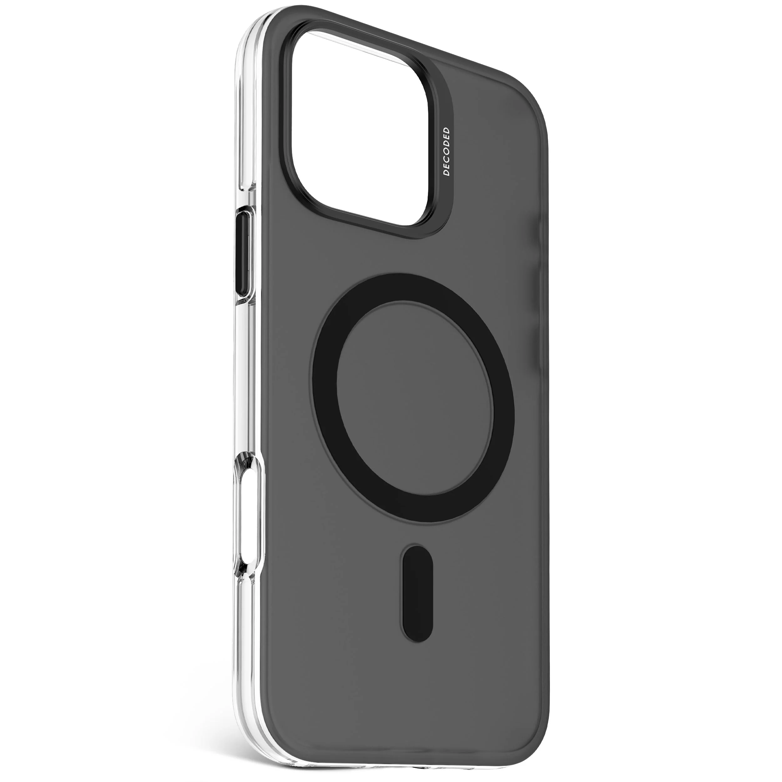 Recycled Plastic Transparent Clear Case | Frosted Black Transparent | iPhone 16 Pro Max | D25IPO16PMBCT2FK - Image 2