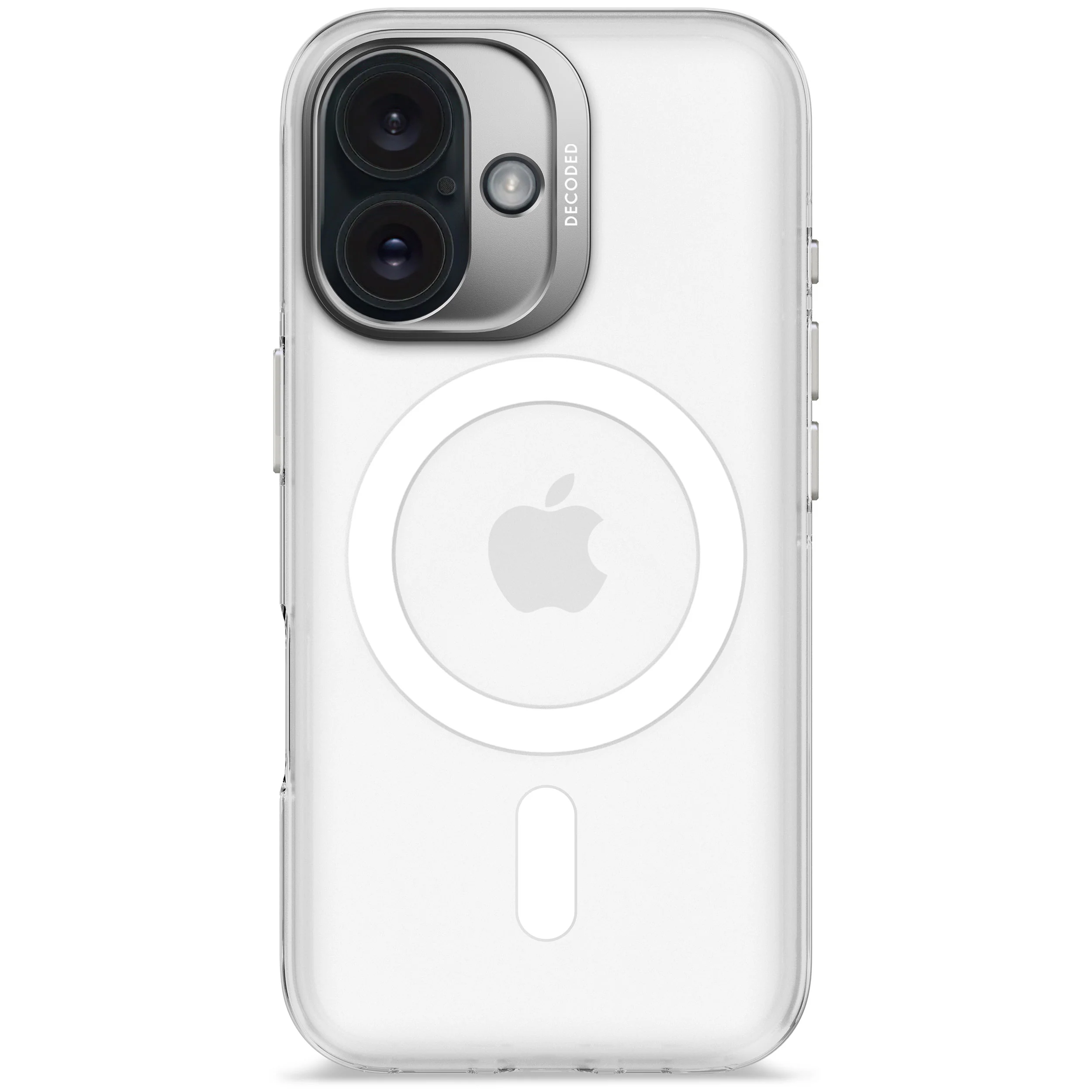Recycled Plastic Transparent Clear Case | Frosted White Transparent | iPhone 16 | D25IPO16BCT2FE