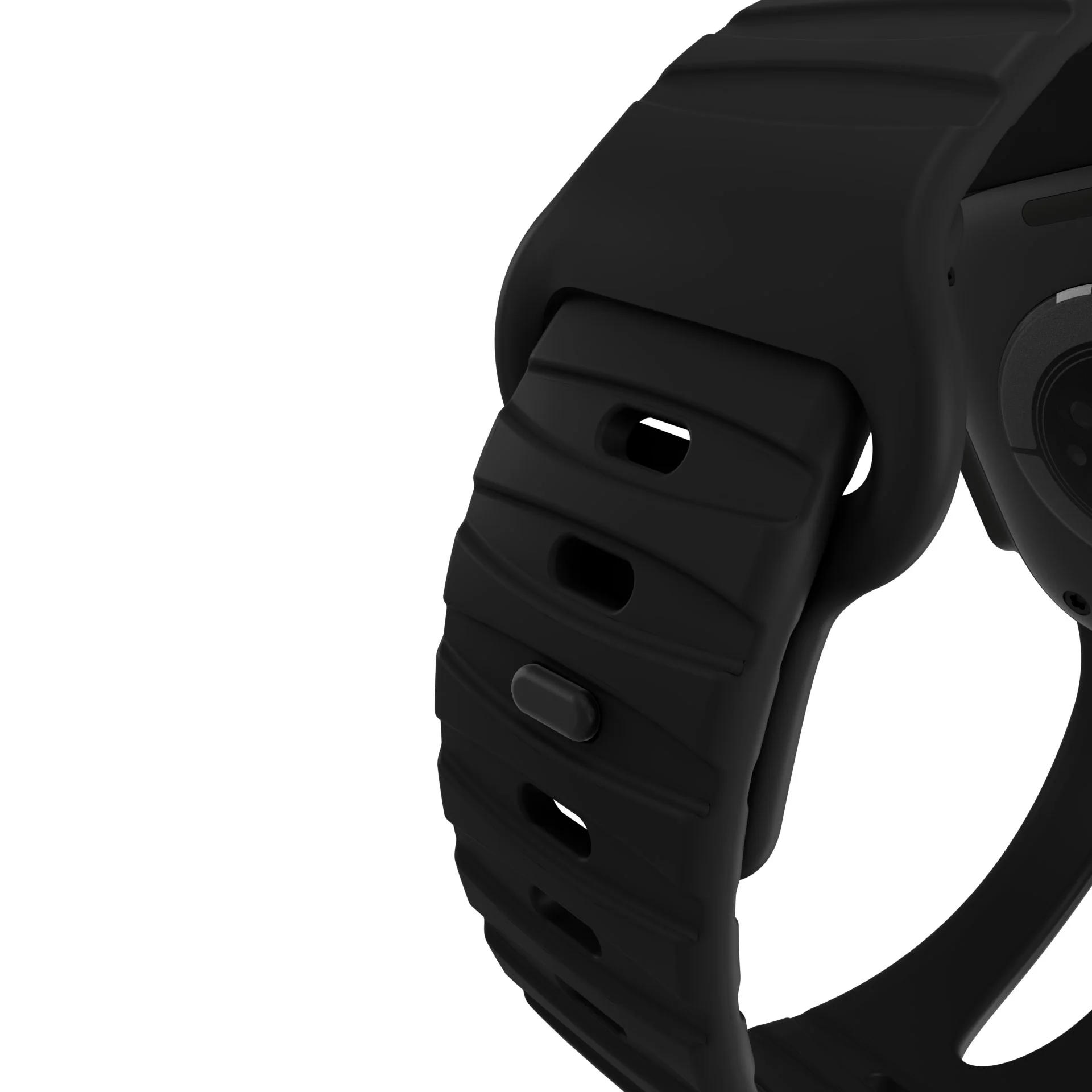 Silicone Ares Loop Watch Band | Black | 38mm to 42mm | D26AWS42ALS1BK - Image 4