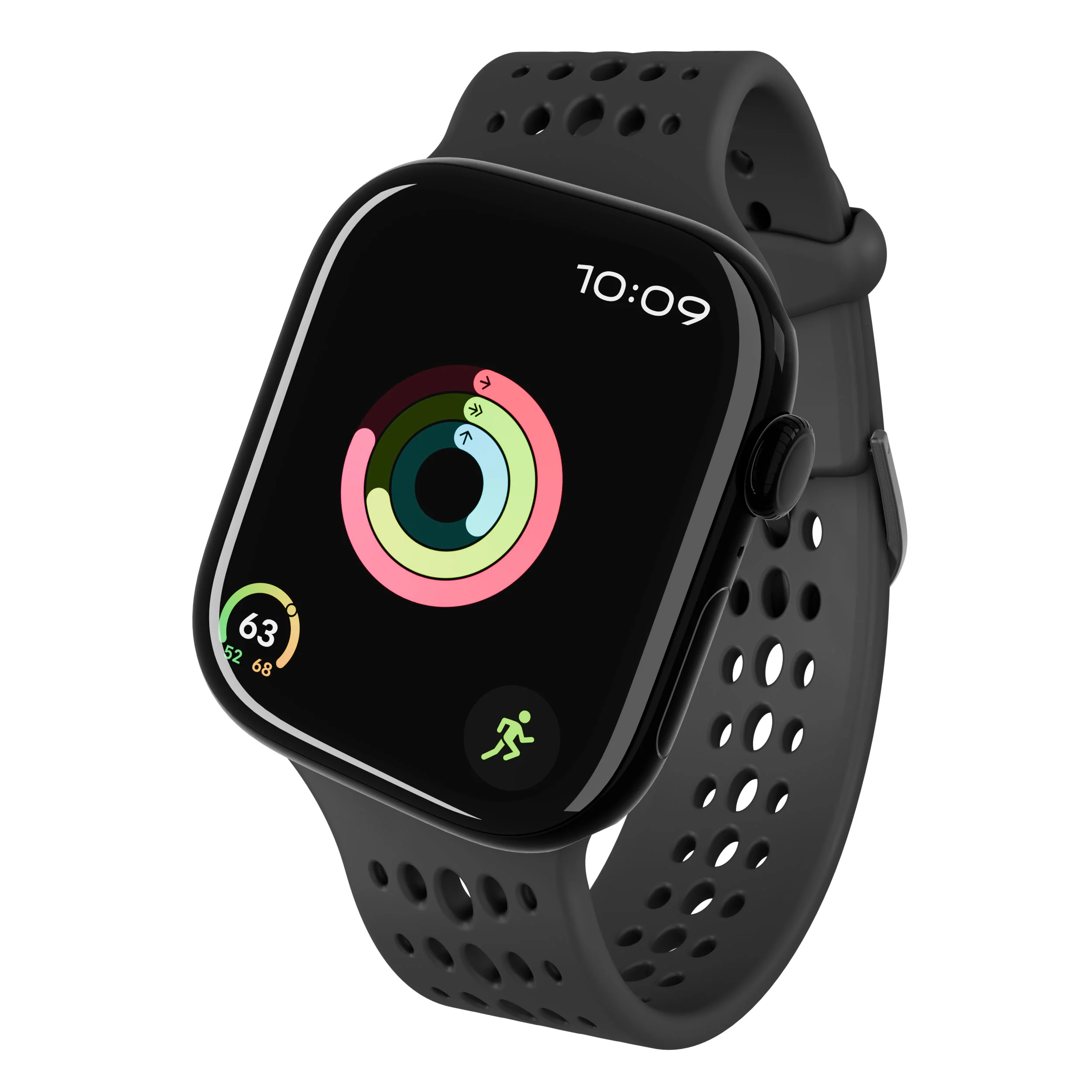 Silicone Ares O Buckle Watch Band | Black | 38mm to 42mm | D26AWS42ABS1BK - Image 5