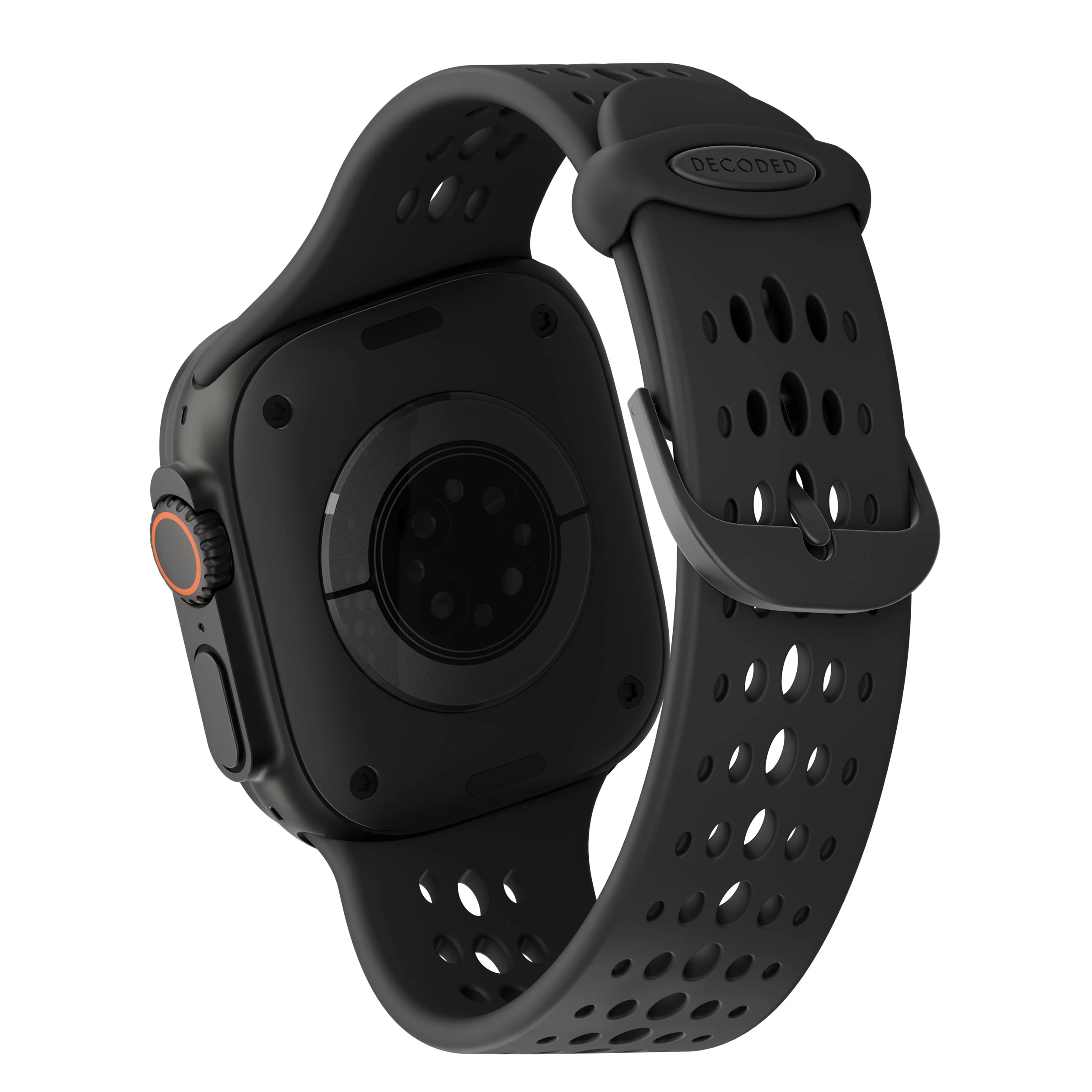 Silicone Ares O Buckle Watch Band | Black | 44mm to 49mm | D26AWS46ABS1BK - Image 3