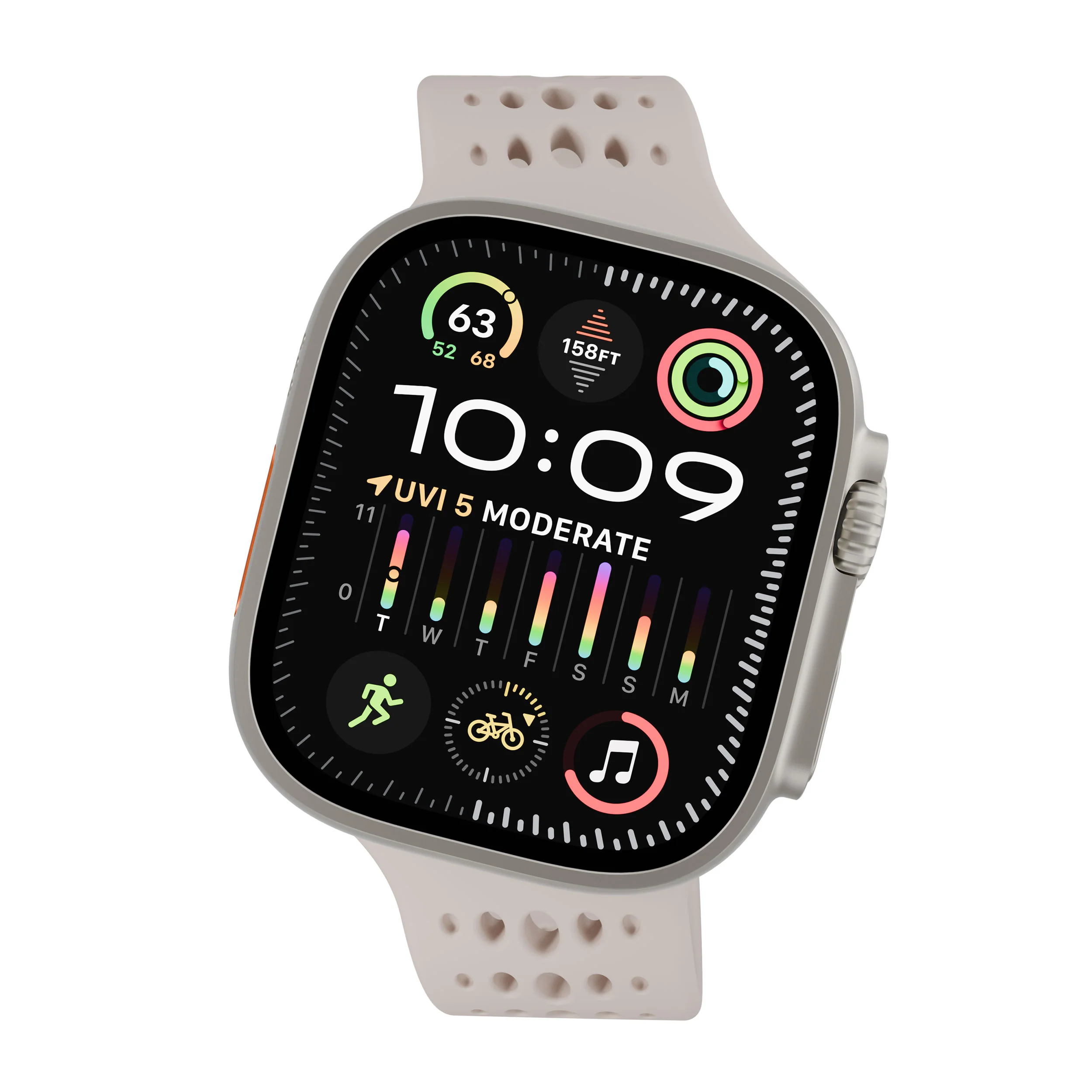 Silicone Ares O Buckle Watch Band | Clay | 44mm to 49mm | D26AWS46ABS1CY - Image 2