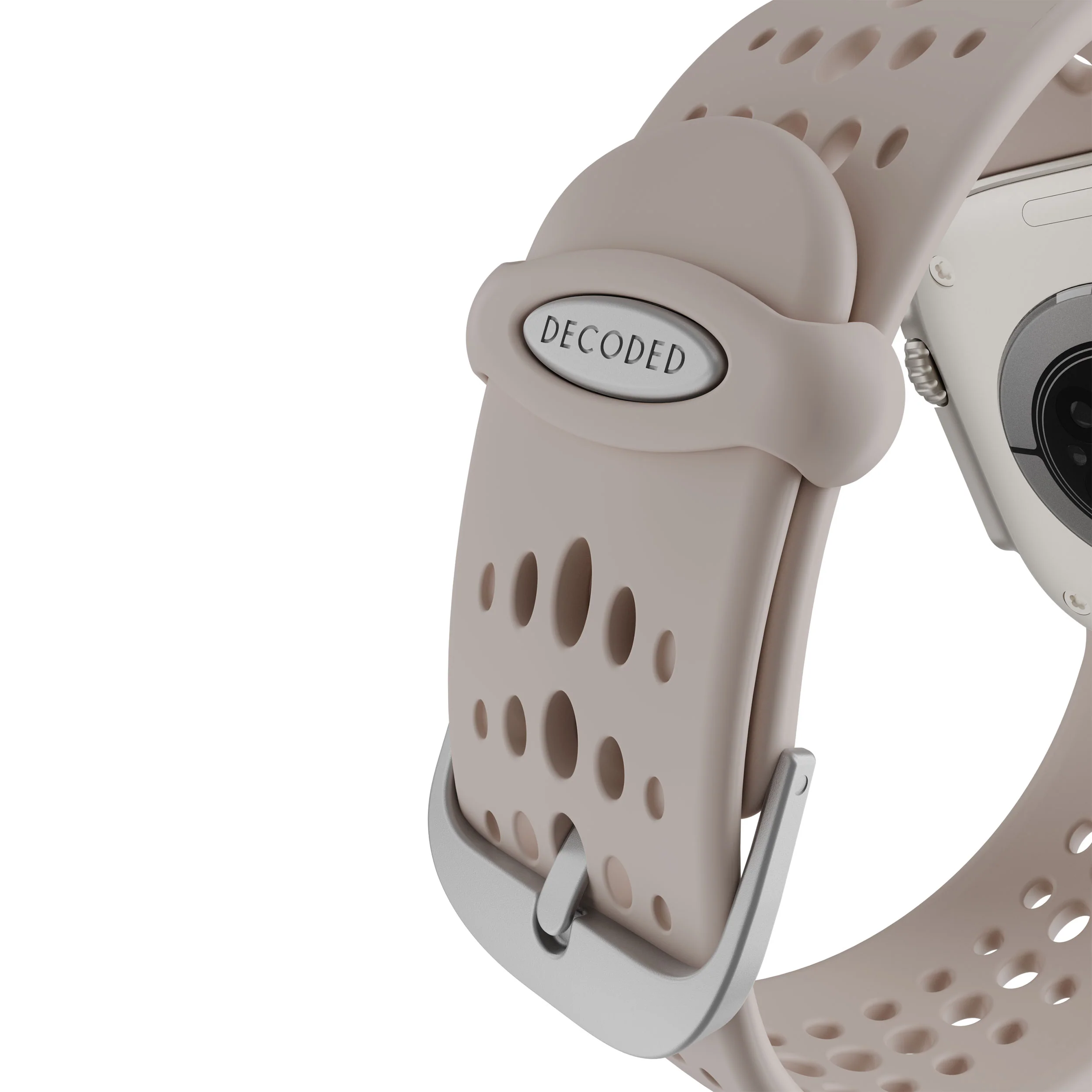 Silicone Ares O Buckle Watch Band | Clay | 44mm to 49mm | D26AWS46ABS1CY - Image 4