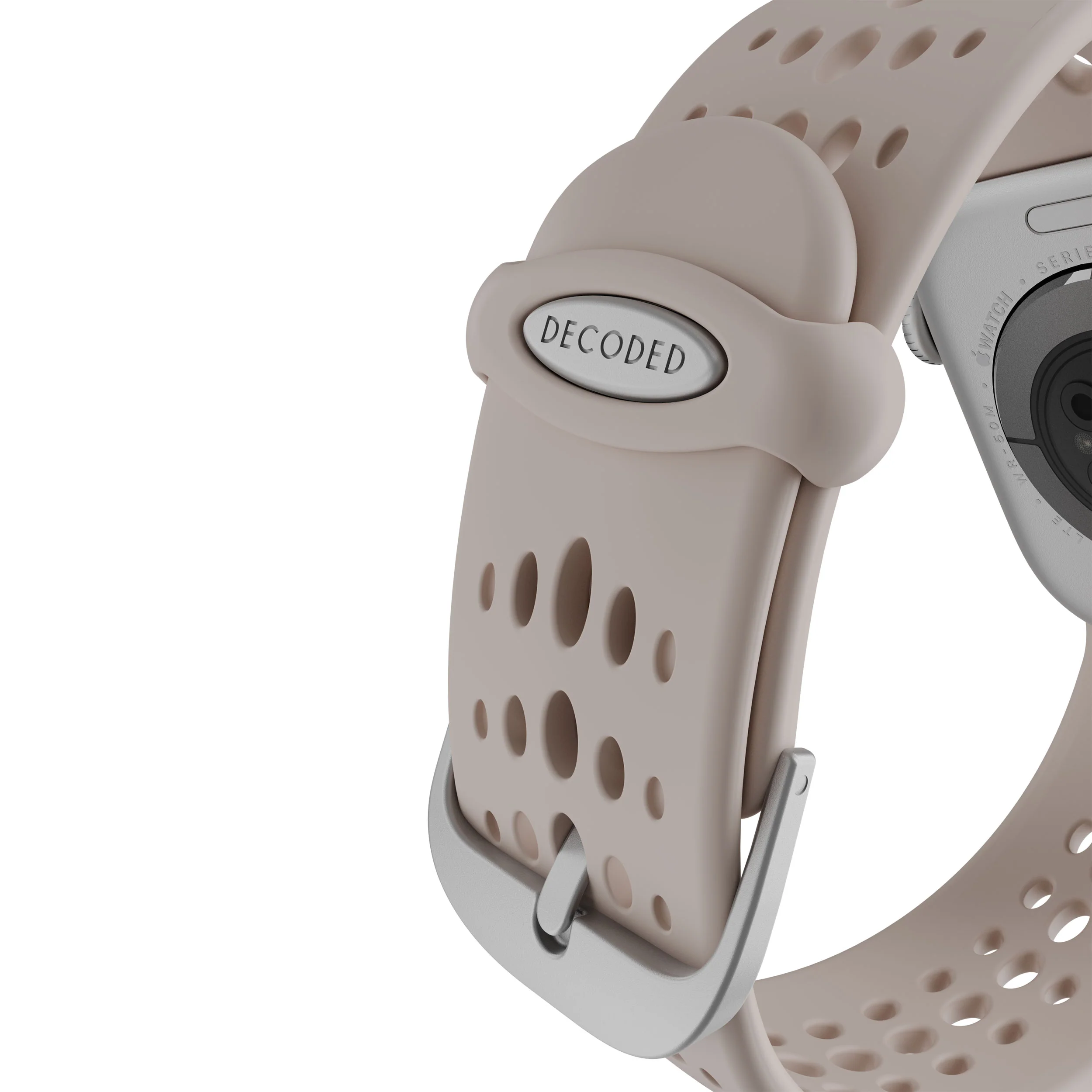 Silicone Ares O Buckle Watch Band | Clay | 38mm to 42mm | D26AWS42ABS1CY - Image 4