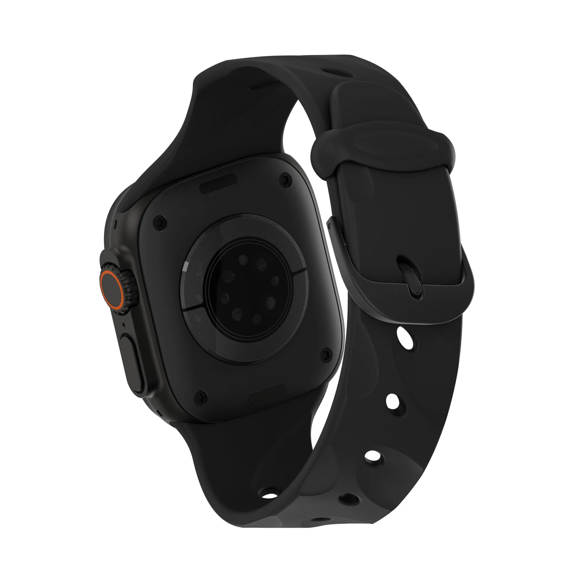 Silicone Ares Splice Buckle Watch Band | Black | 38mm to 42mm | D26AWS42ABS2BK - Image 3